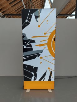 AC022 - Pixlip Grafik "ifm Logo 2 groß 2/3" (BxH 1x2,5m)