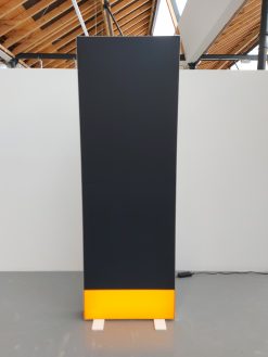 AC028 - Pixlip Grafik "Schwarz/Orange" (BxH 0,85x2,5m)